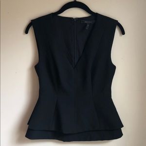 BCBG Black Peplum Tank